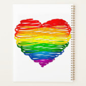 SlipperyJoeのプライド落書きハートシェイプスケッチ プランナー手帳 (裏面)