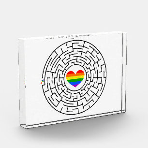 SlipperyJoeのプライド迷路ハート矢印パズルlabyri フォトブロック