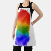 SlipperyJoeのプライド(ばちゃばちゃ)跳ねるレインボーカラーvibran エプロン (インサイチュ)