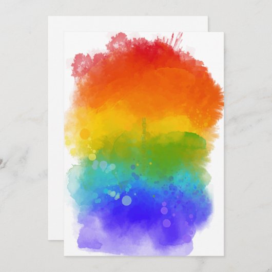 SlipperyJoeのプライド(ばちゃばちゃ)跳ねるレインボーカラーvibran シーズンカード (正面/裏面)