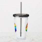 SlipperyJoeのプラスチック45 RPMレコードアダプタ回路 アクリルタンブラー (右)