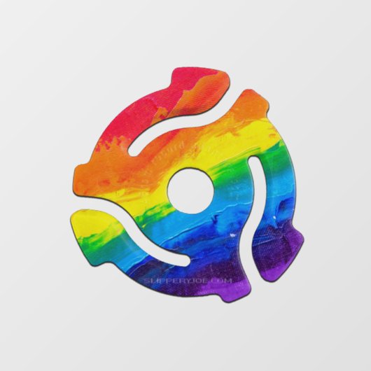 SlipperyJoeのプラスチック45 RPMレコードアダプタ回路 ウィンドウサイン (シート)