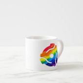 SlipperyJoeのプラスチック45 RPMレコードアダプタ回路 エスプレッソカップ (正面右)