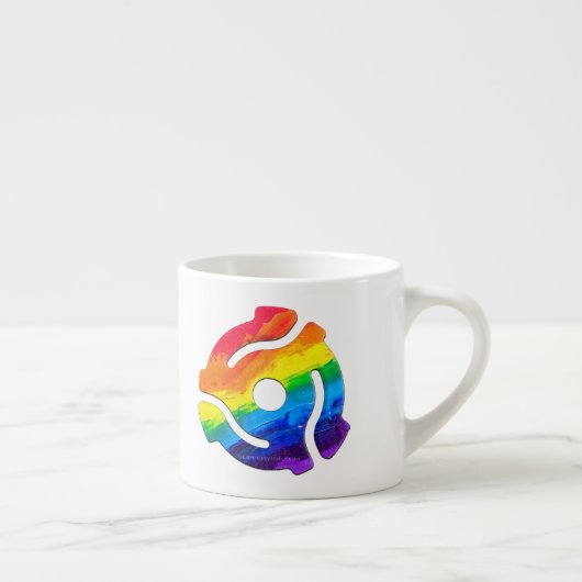 SlipperyJoeのプラスチック45 RPMレコードアダプタ回路 エスプレッソカップ (右)