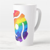 SlipperyJoeのプラスチック45 RPMレコードアダプタ回路 カフェラテマグ (右アングル)