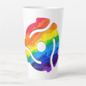 SlipperyJoeのプラスチック45 RPMレコードアダプタ回路 カフェラテマグ (正面)