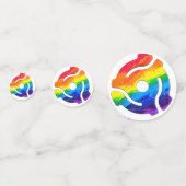 SlipperyJoeのプラスチック45 RPMレコードアダプタ回路 コンフェッティ (裏面)