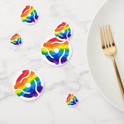 SlipperyJoeのプラスチック45 RPMレコードアダプタ回路 コンフェッティ (グループ)