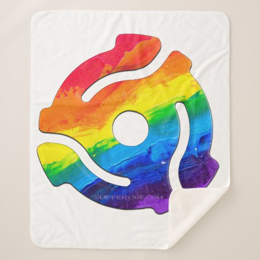 SlipperyJoeのプラスチック45 RPMレコードアダプタ回路 シェルパブランケット (正面)