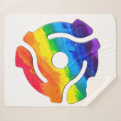 SlipperyJoeのプラスチック45 RPMレコードアダプタ回路 シェルパブランケット (正面(横))