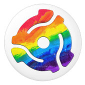 SlipperyJoeのプラスチック45 RPMレコードアダプタ回路 セラミックノブ (正面)