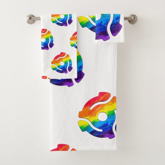 SlipperyJoeのプラスチック45 RPMレコードアダプタ回路 バスタオルセット (インサイチュ)