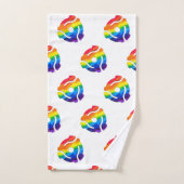 SlipperyJoeのプラスチック45 RPMレコードアダプタ回路 バスタオルセット (ハンドタオル)