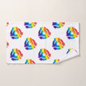 SlipperyJoeのプラスチック45 RPMレコードアダプタ回路 バスタオルセット (ハンドタオル)