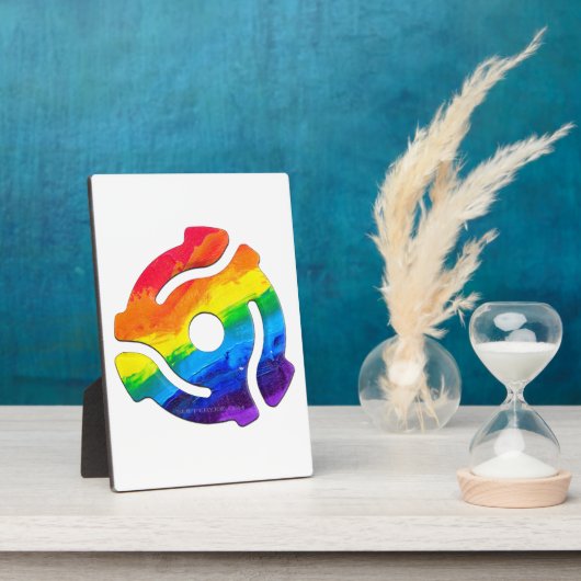 SlipperyJoeのプラスチック45 RPMレコードアダプタ回路 フォトプラーク (側面)