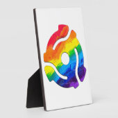 SlipperyJoeのプラスチック45 RPMレコードアダプタ回路 フォトプラーク (側面)