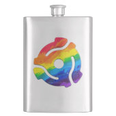 SlipperyJoeのプラスチック45 RPMレコードアダプタ回路 フラスク (正面)