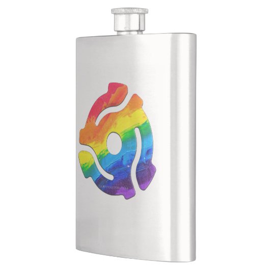 SlipperyJoeのプラスチック45 RPMレコードアダプタ回路 フラスク (左)