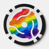 SlipperyJoeのプラスチック45 RPMレコードアダプタ回路 ポーカーチップ (裏面)