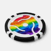 SlipperyJoeのプラスチック45 RPMレコードアダプタ回路 ポーカーチップ (シングル)