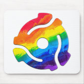 SlipperyJoeのプラスチック45 RPMレコードアダプタ回路 マウスパッド (正面)