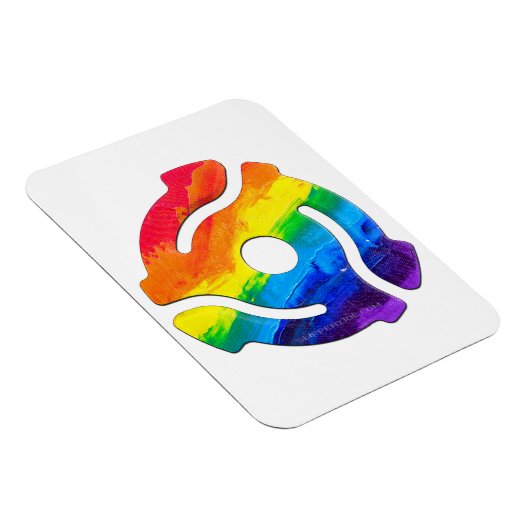 SlipperyJoeのプラスチック45 RPMレコードアダプタ回路 マグネット (右側)