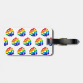 SlipperyJoeのプラスチック45 RPMレコードアダプタ回路 ラゲッジタグ (裏面横)