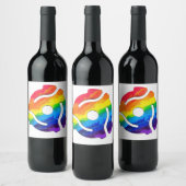 SlipperyJoeのプラスチック45 RPMレコードアダプタ回路 ワインラベル (ボトル)