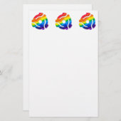 SlipperyJoeのプラスチック45 RPMレコードアダプタ回路 便箋 (正面/裏面)