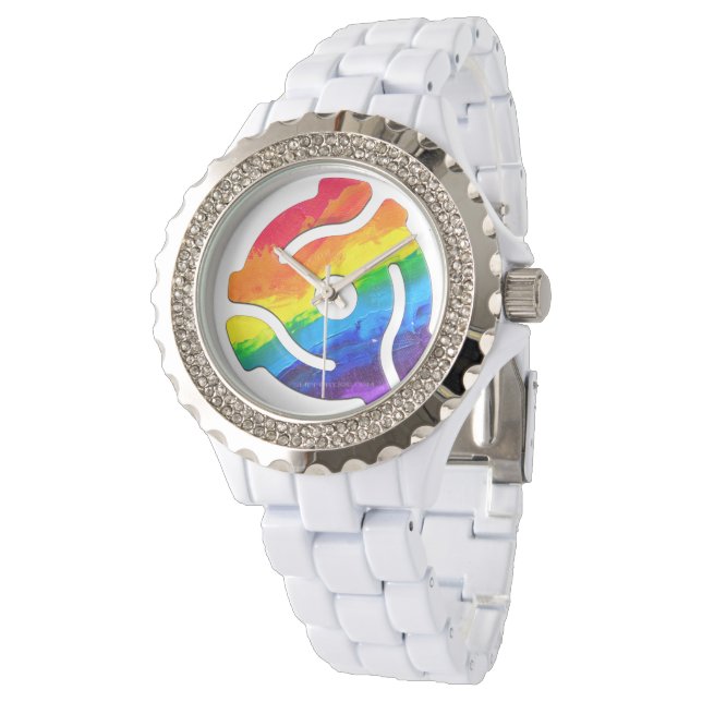 SlipperyJoeのプラスチック45 RPMレコードアダプタ回路 腕時計 (アングル)