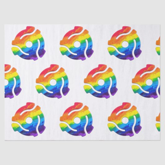 SlipperyJoeのプラスチック45 RPMレコードアダプタ回路 薄葉紙 (正面)