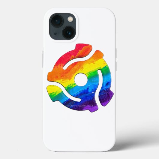 SlipperyJoeのプラスチック45 RPMレコードアダプタ回路 Case-Mate iPhoneケース (裏面)