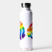 SlipperyJoeのプラスチック45 RPMレコードアダプタ振動 ウォーターボトル (左面)