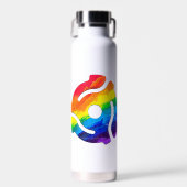 SlipperyJoeのプラスチック45 RPMレコードアダプタ振動 ウォーターボトル (正面)