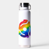 SlipperyJoeのプラスチック45 RPMレコードアダプタ振動 ウォーターボトル (背面)