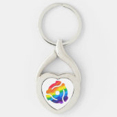 SlipperyJoeのプラスチック45 RPMレコードアダプタ振動 キーホルダー (正面)