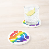 SlipperyJoeのプラスチック45 RPMレコードアダプタ振動 コースター (側面)