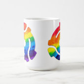 SlipperyJoeのプラスチック45 RPMレコードアダプタ振動 コーヒーマグカップ (中央)