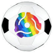 SlipperyJoeのプラスチック45 RPMレコードアダプタ振動 サッカーボール (回転)