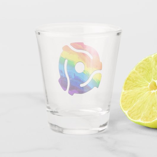 SlipperyJoeのプラスチック45 RPMレコードアダプタ振動 ショットグラス (裏面)