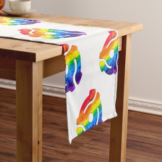 SlipperyJoeのプラスチック45 RPMレコードアダプタ振動 ショートテーブルランナー (インサイチュ)