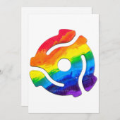 SlipperyJoeのプラスチック45 RPMレコードアダプタ振動 シーズンカード (正面/裏面)