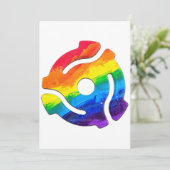 SlipperyJoeのプラスチック45 RPMレコードアダプタ振動 シーズンカード (スタンド正面)