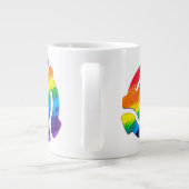 SlipperyJoeのプラスチック45 RPMレコードアダプタ振動 ジャンボコーヒーマグカップ (裏面)