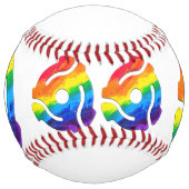 SlipperyJoeのプラスチック45 RPMレコードアダプタ振動 ソフトボール (正面)