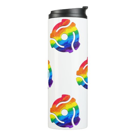 SlipperyJoeのプラスチック45 RPMレコードアダプタ振動 タンブラー (回転左)