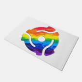 SlipperyJoeのプラスチック45 RPMレコードアダプタ振動 ドアマット (アングル)