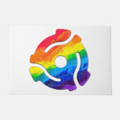 SlipperyJoeのプラスチック45 RPMレコードアダプタ振動 ドアマット (正面)