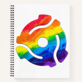 SlipperyJoeのプラスチック45 RPMレコードアダプタ振動 ノートブック (正面)