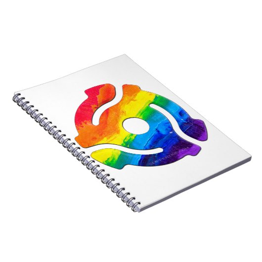 SlipperyJoeのプラスチック45 RPMレコードアダプタ振動 ノートブック (右側)